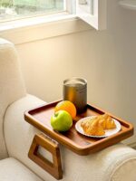 Tinamo Acacia Couch Arm Table ... - Image 7