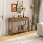 Fluted Console Table, Wooden S... - Image 3