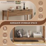 Fluted Console Table, Wooden S... - Image 5