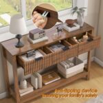 Fluted Console Table, Wooden S... - Image 6