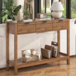 Fluted Console Table, Wooden S... - Image 8