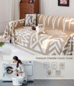 Boho Couch Cover, Chenille Cou... - Image 7