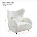 Modern Design Cream Boucle Acc... - Image 3