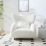Modern Design Cream Boucle Acc... - Image 4