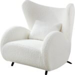 Modern Design Cream Boucle Acc... - Image 9