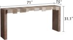 71" Rustic Wooden Console Tabl... - Image 3