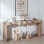 71" Rustic Wooden Console Tabl... - Image 8