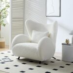 Modern Design Cream Boucle Acc... - Image 2