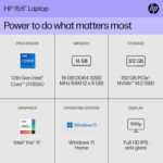 HP 15.6 inch Laptop PC, Proces... - Image 3