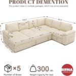 108 Inch Modular Sectional Sof... - Image 4