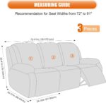 VANSOFY Recliner Cover, 3-Piec... - Image 3