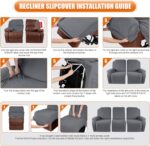 VANSOFY Recliner Cover, 3-Piec... - Image 4