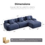 LIKIMIO 118" Modern L-Shaped M... - Image 3