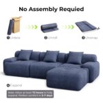 LIKIMIO 118" Modern L-Shaped M... - Image 6